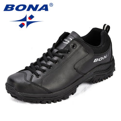 BONA New Arrival Classics Style Men Hiking Shoes Action Leather Men Athletic Shoes Outdoor Jogging Shoes Comfortable Sneakers - Canada Outdoors