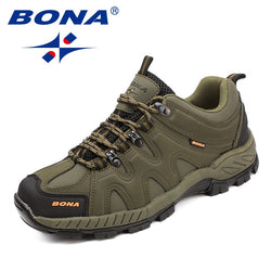 BONA New Arrival Classics Style Men Hiking Shoes Lace Up Men Sport Shoes Outdoor Jogging Trekking Sneakers Fast Free Shipping - Canada Outdoors