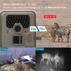 Bestguarder 12mp Wild Camera HD 1080P Game Scouting IR Hunting gps camcorder Wireless 75ft LCD Night Camera Chasse Infrared Cam - Canada Outdoors