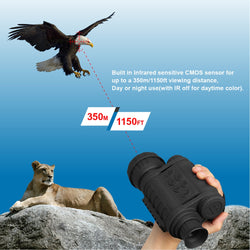 Bestguarder Digital Night Vision Monocular IR Wildlife 6x50mm 5MP HD Camera Hunting Infrared 850NM Night Vision Telescope - Canada Outdoors