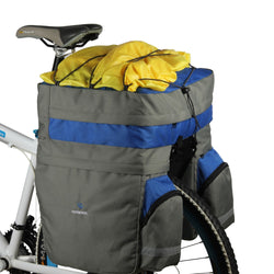 Bicycle Carrier Bag 60L Rear Rack Trunk Bike Luggage Back Seat Pannier Two Bags Cycling Saddle Storage rain cover - Canada Outdoors