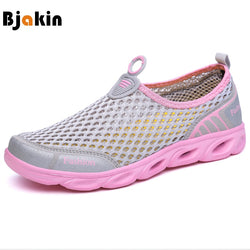 Bjakin Pink Women Upstream Shoes 2018 Air Mesh Beach Water Shoes Summer Upstream Sneakers Sports Aqua Shoe Unisex 36-45 Size - Canada Outdoors