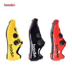 Boodun Men's Cycling Shoes Carbon Fiber Sole Road Bike Shoes Breathable Self-Locking Racing Bicycle Shoes with Cycling Cleats - Canada Outdoors
