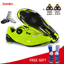 Boodun Riding Cycling Shoes Road Carbon Fiber Breathable Bicycle Shoes Athletic Racing Sneakers Bike Shoes Zapatillas Ciclismo - Canada Outdoors
