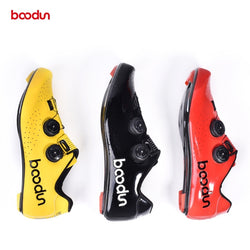 Boodun Road Cycling Shoes Carbon Fiber Bike Shoes Men Self-Locking Racing Breathable Ultralight Professional Bicycle Sneakers - Canada Outdoors