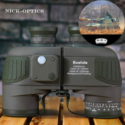 Boshile Binoculars 10x50 Professional Marine Binoculars Waterproof Digital Compass Hunting Telescope High power Lll night vision - Canada Outdoors