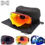 Brand Ski Goggles . Snowboard Eyewear Double Layers Anti-fog Lens Large Spherical Mask Snow Snowmobile Glasses&amp;Original Case - Canada Outdoors