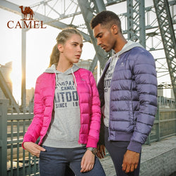 CAMEL 2018 New Couple Winter Jacket Ultra Light 90% White Duck Down Jackets Casual Portable Winter Coat For Size Down - Canada Outdoors