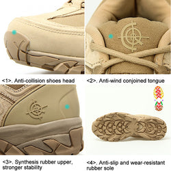 CQB Hiking Shoes  Outdoor Shoes Tactical Boots  Non-slip Breathable Climbing Trekking Sneakers Men Hunting Boots - Canada Outdoors