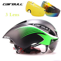 Cairbull Cycling Helmet With Goggles Mountain Road Bike Bicycle Helmets Ciclismo Lens Safe Men Women Cycling Lens Glasses Helmet - Canada Outdoors