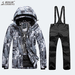 Camo Jacket Winter Men's Jackets Pants Ski Suit Men Snowboarding Sets Male Mountain Snowboard Suit Men Winter Men's Sport Suit - Canada Outdoors