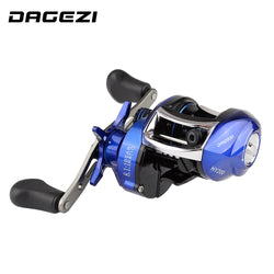 DAGEZI 8.1:1 Ratio Dual Brake System Baitcasting Reel 8kg Drag Power 12+1 BB Lure Fishing Reel for Saltwater Fishing Wheel - Canada Outdoors