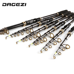 DAGEZI Fishing Rod Combo Spinning Fishing wheel With line Sea Rod 1.8-3.6M Full Kit Telescopic Spinning rod+reel fishing tackle - Canada Outdoors