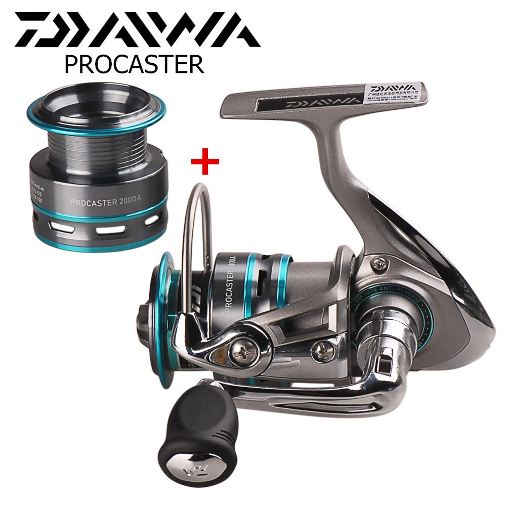 DAIWA PROCASTER Spinning Fishing Reel +Spare Spool 2000