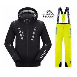 DHL Free Shipping Authentic! Pelliot Ski Jacket+Pants Men's Water-proof,Breathable Thermal Snowboard Out Coat Men Ski Suits - Canada Outdoors