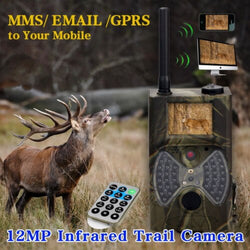 Deer Trail Cameras hunting 12MP 1080P Photo Trap Motion trigger Night Vision wildlife cameras CE ROHS FCC HC 300M hunting camera - Canada Outdoors