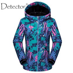 Detector Outdoor Spring Autumn Climbing Camping Hiking softshell Jacket Waterproof Windproof Thermal Windbreaker Women Warm Coat - Canada Outdoors