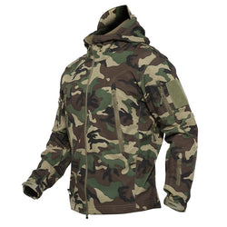 Dropshipping Outdoor Tactical Military Softshell Fleece Jacket Men's Waterproof Hunting and Hiking Jacket Warm Hooded Army Coat - Canada Outdoors