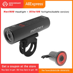 ENFITNIX Navi600 Smart Headlights Bicycle Light USB Rechargeable Road Mountain Cycling Bike Xlite 100 Smart Riding taillights - Canada Outdoors