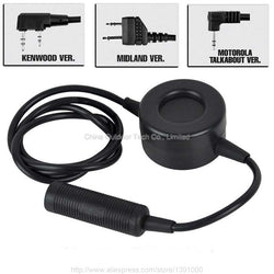 Element Z Tactical TCI Style U94 PTT for Kenwood Midland MO Version Radio Headset Tactical Military Version Headsets Z114-Black - Canada Outdoors
