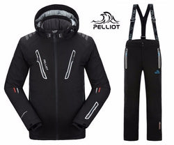 FREE SHIPPING Guarantee Authentic!Pelliot Male Ski Suits Jacket+Pants Men's Water Proof, Thermal Cottom- Padded Snowboard - Canada Outdoors