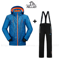 FREE SHIPPING Guarantee Authentic!Pelliot Male Ski Suits Jacket+Pants Men's Water Proof, Thermal Cottom- Padded Snowboard - Canada Outdoors