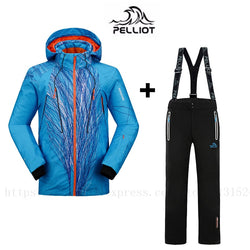 FREE SHIPPING Guarantee Authentic!Pelliot Male Ski Suits Jacket+Pants Men's Water Proof, Thermal Cottom- Padded Snowboard - Canada Outdoors
