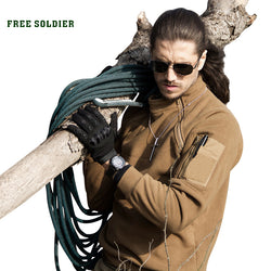 FREE SOLDIER Outdoor Sports Tactical Fleece Fabric Men's Coat For Male For Camping Hiking Outerwear Winter Clothing - Canada Outdoors