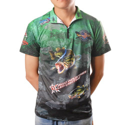 FUNFISH Fishing Clothes Breathable Men's Outdoor Fishing Shirt Large Size Summer Quick-Dry Short Fishing Camping T-shirt Pesca - Canada Outdoors