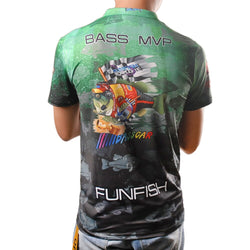 FUNFISH Fishing Clothes Breathable Men's Outdoor Fishing Shirt Large Size Summer Quick-Dry Short Fishing Camping T-shirt Pesca - Canada Outdoors