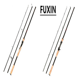 FUXIN Lure Fishing Rods Bait Casting Spinning Travel Ultra Perigee 3 Section Carbon Fishing Rod 1.8m 2.1m 2.4m 2.7m ML/M/MH - Canada Outdoors