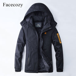 Facecozy New Men Women Winter Waterproof Hiking Softshell Jacket Warm Fleece Fishing Jacket Windproof Camping Skiing - Canada Outdoors