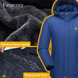 Facecozy New Men Women Winter Waterproof Hiking Softshell Jacket Warm Fleece Fishing Jacket Windproof Camping Skiing - Canada Outdoors