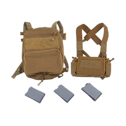 Flatpack D3 Plus Backpack Hydration CB Chest Rig Vest Armor Rifle AK M4 Pistol Magazine Pouch Outdoor Hiking Hunting Army Bag - Canada Outdoors
