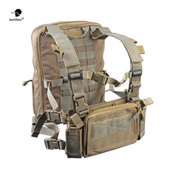 Flatpack D3 Plus Backpack Hydration CB Chest Rig Vest Armor Rifle AK M4 Pistol Magazine Pouch Outdoor Hiking Hunting Army Bag - Canada Outdoors