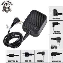 For Motolora Talkabout/ 2-way/Kenwood/ICOM/Yaesu/Midland Tactical Airsoft Hunting Z126 USMC Intercom PTT For Headset - Canada Outdoors