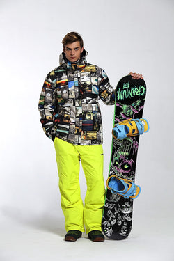 Free Shipping GSOU SNOW Brand Ski Suit Men Ski Jacket Pants Winter Mountain Skiing Suit Waterproof Snowboard Sets Male - Canada Outdoors