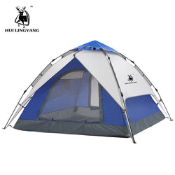 GAZELLE OUTDOOR Camping Tent 3-4Person Hydraulic Automatic Family Tent Outdoor Double Layer Picnic Beach Tent WaterproofPU3000mm - Canada Outdoors