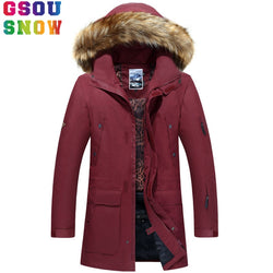 GSOU SNOW Brand Ski Jacket Men Snowboard Jackets Fur Hooded Waterproof Plus Size Men Snow Long Sport Clothing Windproof Ski Wear - Canada Outdoors