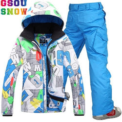 GSOU SNOW Brand Ski Suit Men Ski Jacket Snowboard Pants Winter Skiing Snowboarding Coat Male Windproof Outdoor Sport Clothing - Canada Outdoors