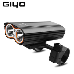 GYIO Bicycle Bike Light Front 2400Lm Headlight 2 Battery T6 Leds Bicycle Light Cycling Lamp Lantern Flashlight For Bicycle Bike - Canada Outdoors