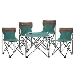 Grade 5 set 4 chairs + 1 table Portable Lightweight Folding Hiking Camping Stool Seat Chair for Fishing Picnic BBQ - Canada Outdoors