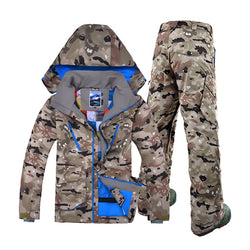 Gsou Snow Brand ski suits for men camouflage snowboard jackets pant men winter mountain skiing suits veste ski wear men - Canada Outdoors