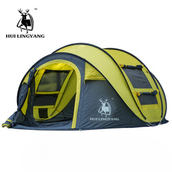 HUI LINGYANG throw tent outdoor automatic tents throwing pop up waterproof camping hiking tent waterproof large family tents - Canada Outdoors