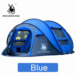 HUILINGYANG Tent Quick Open Automatic Camping Tent 3-4 Persons Outdoor Large Spaces Windproof Camping Picnic Family Tent - Canada Outdoors