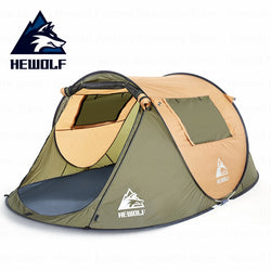 Hewolf Camping Tent Fully Automatic Ultralight Family Tent One Second Open Waterproof Windproof Big Space Camping Travel Tent - Canada Outdoors