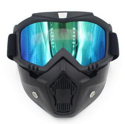 Hot Sales Modular Mask Detachable Goggles And Mouth Filter Perfect for Open Face Motorcycle Half Helmet or Vintage Helmets - Canada Outdoors