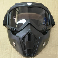 Hot Sales Modular Mask Detachable Goggles And Mouth Filter Perfect for Open Face Motorcycle Half Helmet or Vintage Helmets - Canada Outdoors