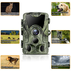 Hunter Camera 16MP Hunting Camera 1080P Trail Camera IP65 Photo Traps 0.3s Trigger Time 850nm Wild Cameras Night Vision For Hunt - Canada Outdoors