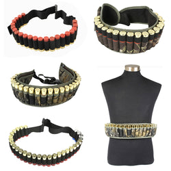 Hunting 12/20 Gauge Ammo Holder Belt Tactical Airsoft 25/28/29Rounds Shot Gun Shell Bandolier Waist Bullet Cartridges Holster - Canada Outdoors